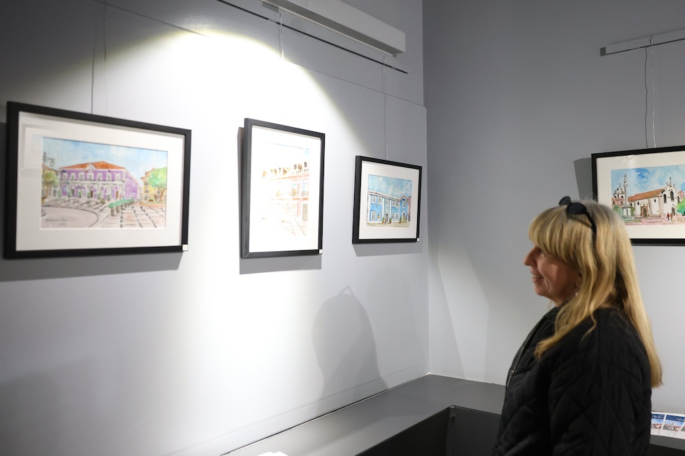 Exposição "Postais de Setúbal" - aguarelas de Madureira Pais
