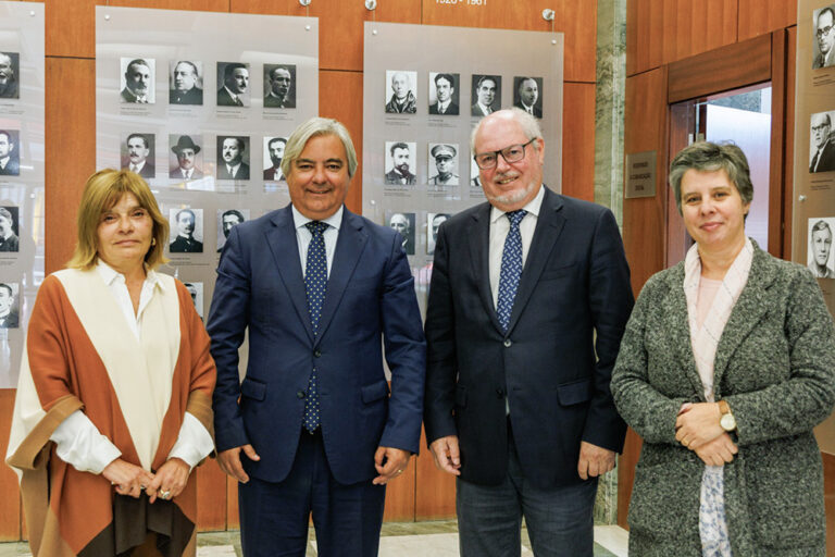 Reunião com o ministro da Educação - Presidentes das câmaras municipais de Setúbal e Sesimbra, André Martins e Francisco Jesus, com as respetivas vice-presidentes, Carla Guerreiro e Felícia da Costa