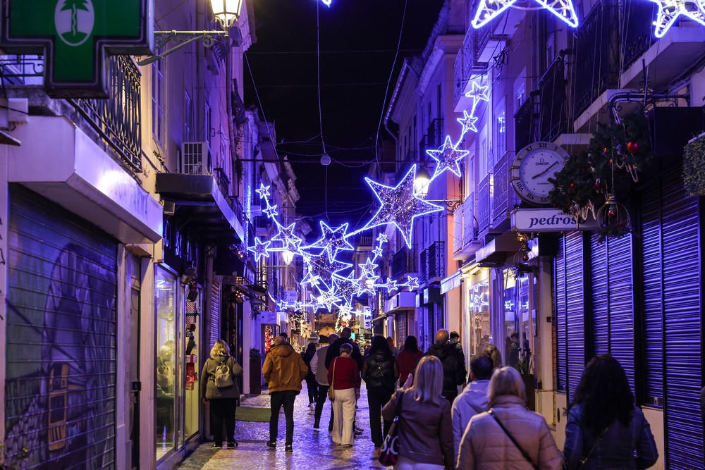 A Baixa setubalense é um dos locais iluminados pelo espírito de Natal em Setúbal