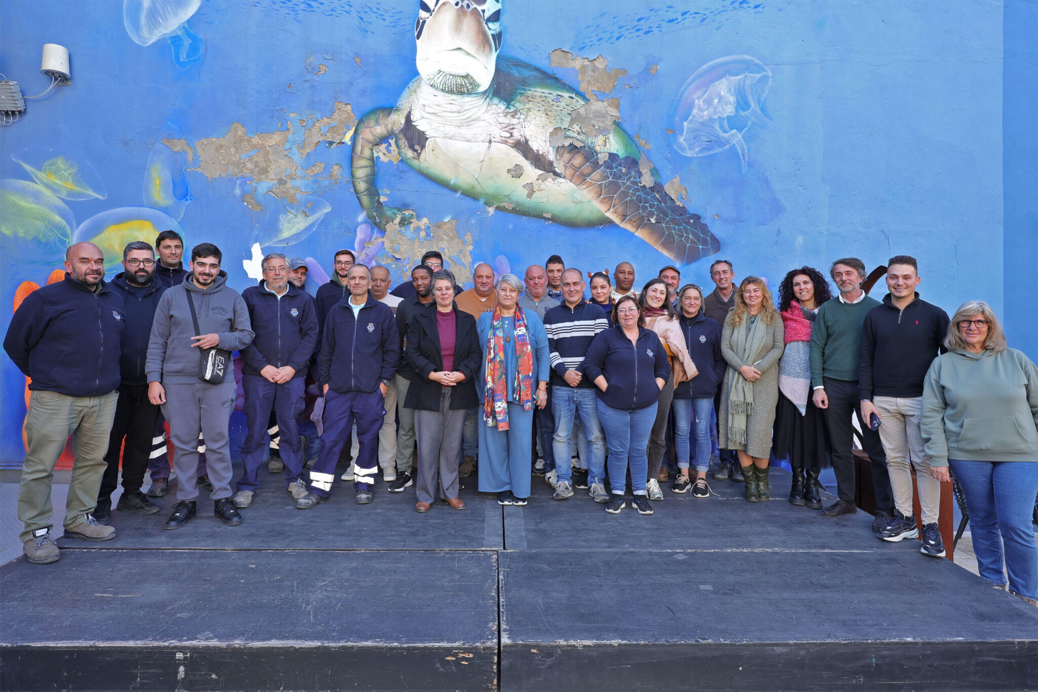 Executivo agradeceu à equipa de trabalhadores da autarquia que montou o Mercado de Natal, integrado no programa Setúbal Natal 2024