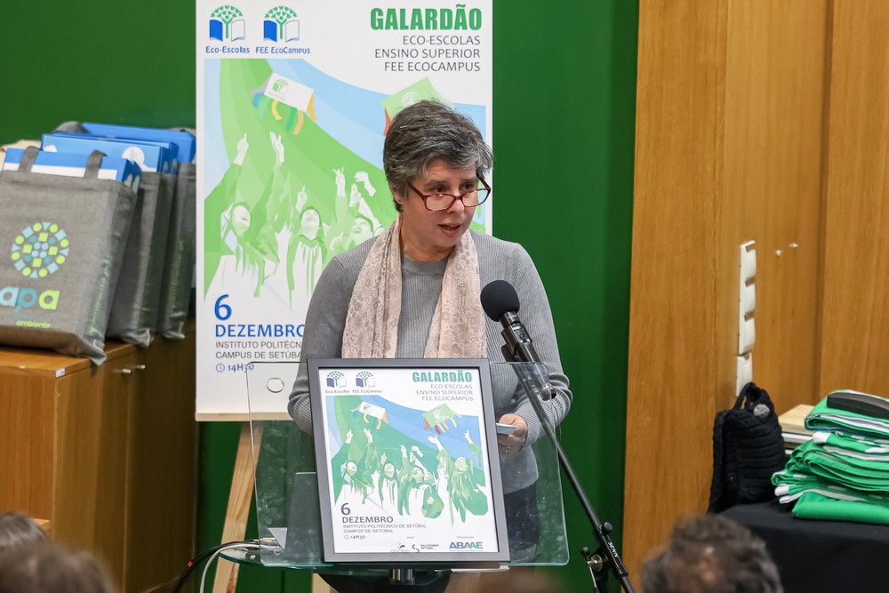 Galardão Bandeira Verde Eco - Escolas do Ensino Superior - vice-presidente da Câmara Municipal de Setúbal, Carla Guerreiro