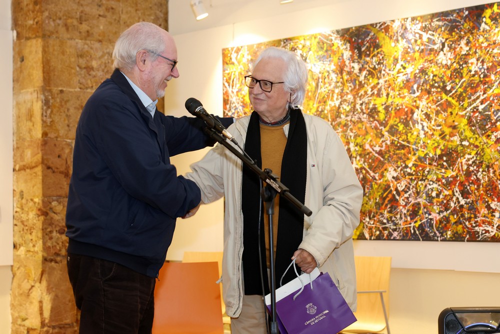 Comemoração do Natal na Biblioteca Pública Municipal - "Natal com Música, Letras, Textos, Poesia, Dança, Contos…" - Presidentes da Câmara, André Martins, e da UNISETI, Arlindo Mota