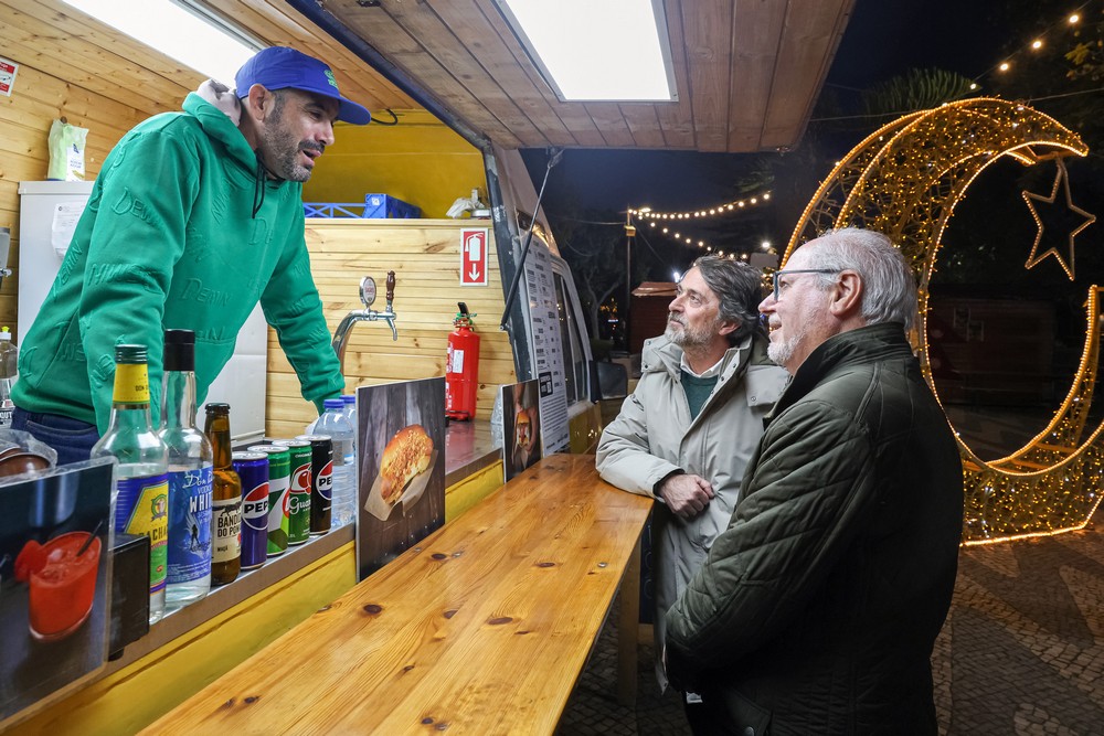 Visita ao Mercado de Natal - Presidente da Câmara, André Martins