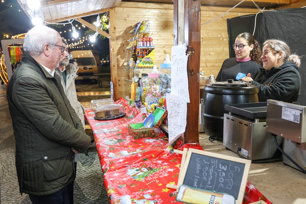 Visita ao Mercado de Natal - Presidente da Câmara, André Martins
