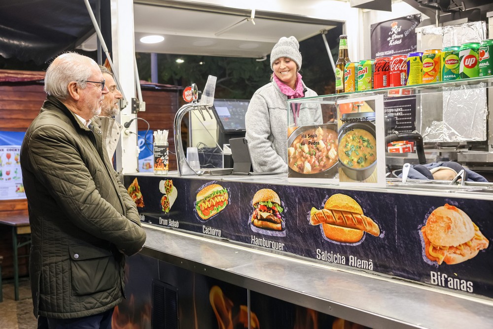 Visita ao Mercado de Natal - Presidente da Câmara, André Martins
