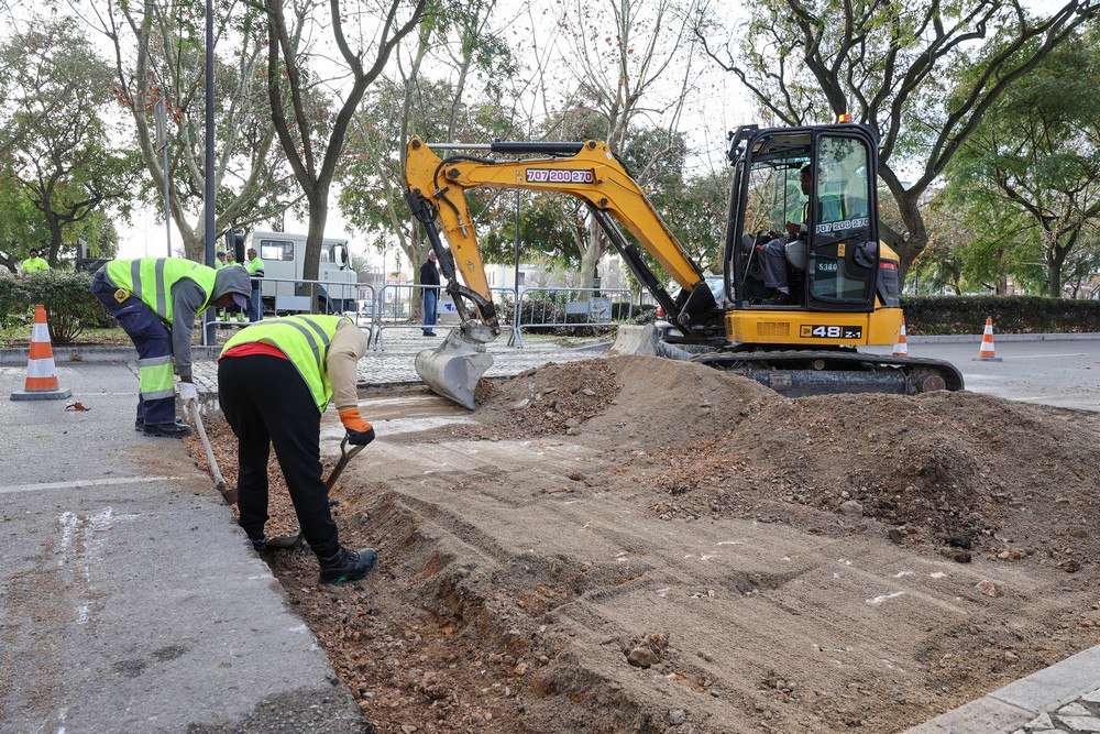 Reabilitação de 50 passadeiras em pedra no centro histórico- Avenida Luísa Todi, em frente da Casa da Baía