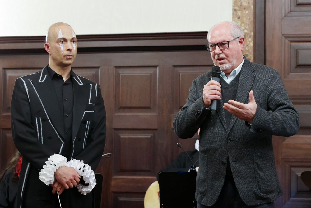 Festival Luísa Todi – Canto Lírico em Setúbal - Encerramento - Presidente da Câmara, André Martins, e maestro Jorge Salgueiro, diretor artístico do festival