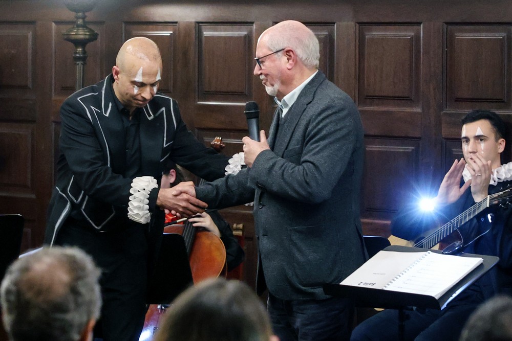 Festival Luísa Todi – Canto Lírico em Setúbal - Encerramento - Presidente da Câmara, André Martins, e maestro Jorge Salgueiro, diretor artístico do festival