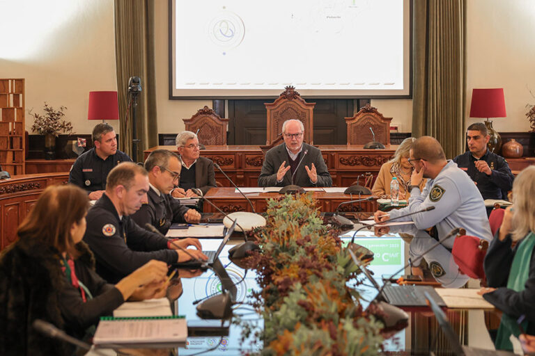 Reunião da Comissão Distrital de Proteção Civil nos Paços do Concelho de Setúbal