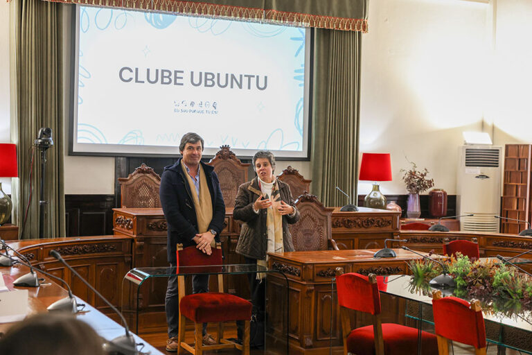 Sessão com alunos no âmbito do projeto Setúbal, Cidade Educadora