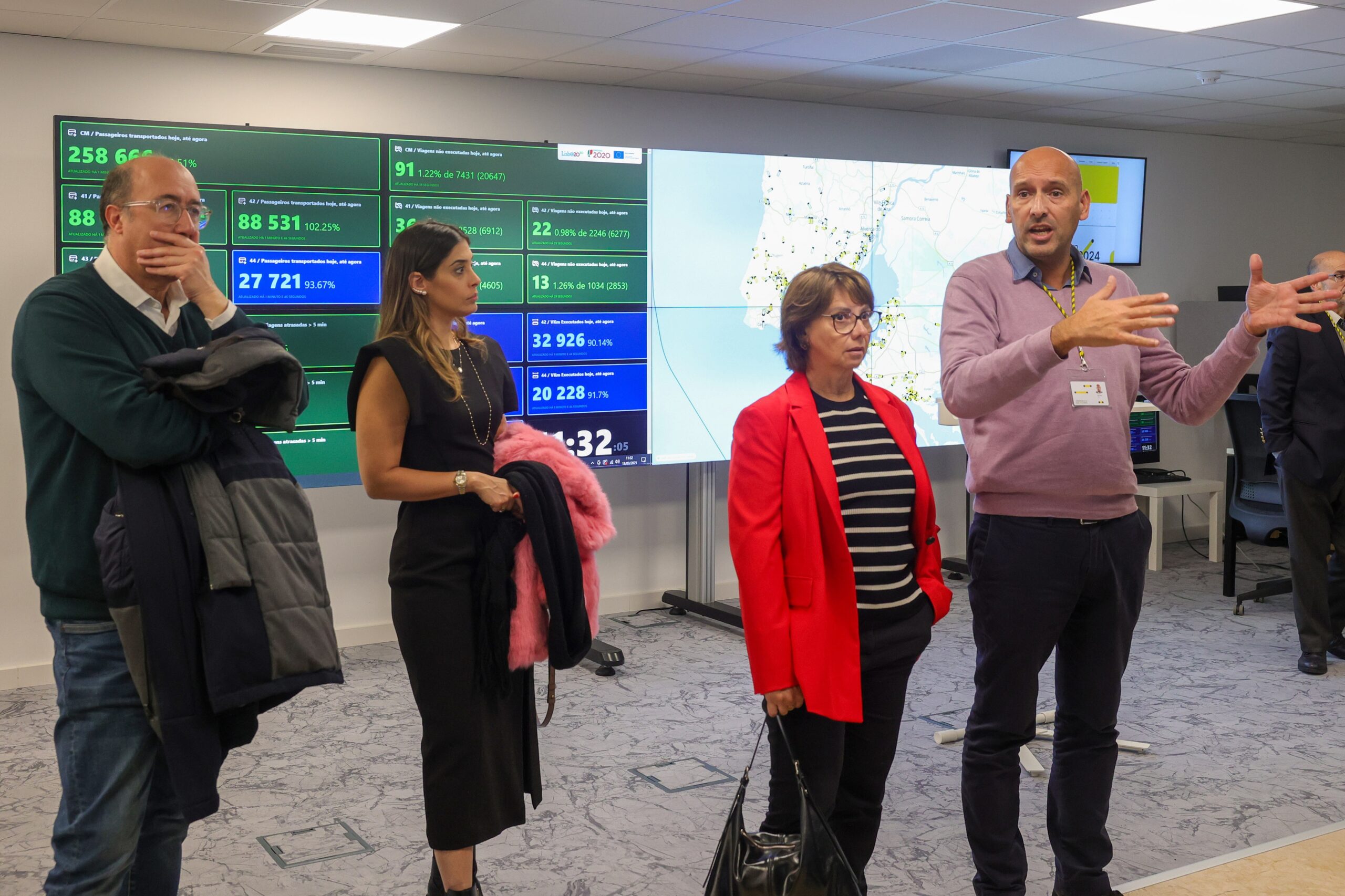 Delegação do Estado brasileiro do Rio Grande do Norte visita AML - Secretária de Estado e subsecretária de Estado do Turismo do Rio Grande do Norte, Marina Marinho e Solange Araújo, e vogal do conselho de administração dos TML, Rui Lopo