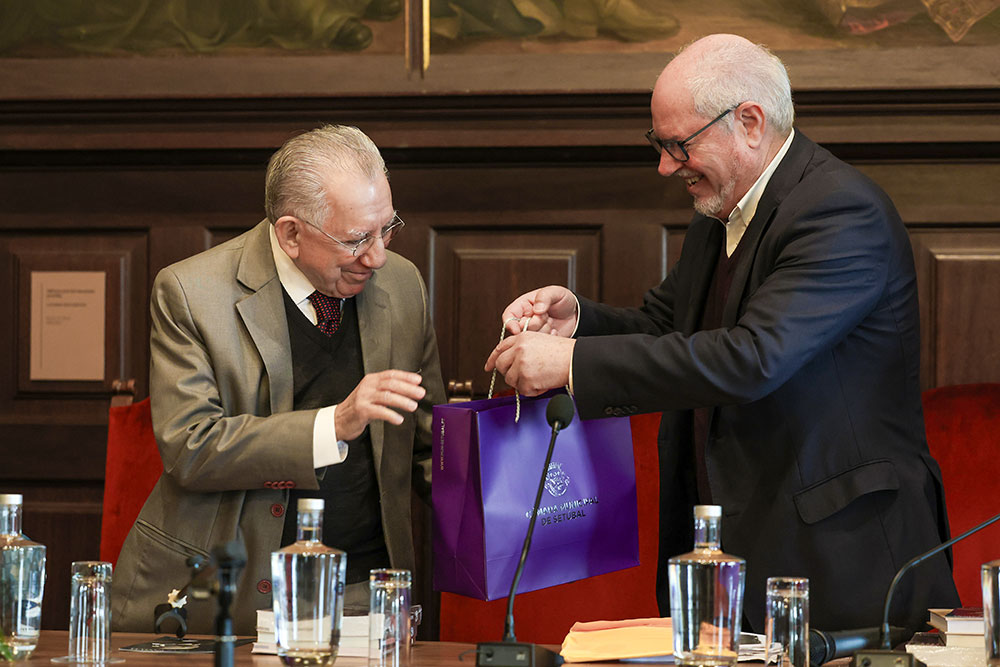 Encerramento das comemorações dos 150 anos do nascimento de Fran Paxeco - Presidente da Câmara, André Martins, e Carlos Gaspar