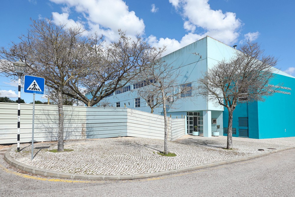 Pavilhão Desportivo das Manteigadas | montagem de estaleiro