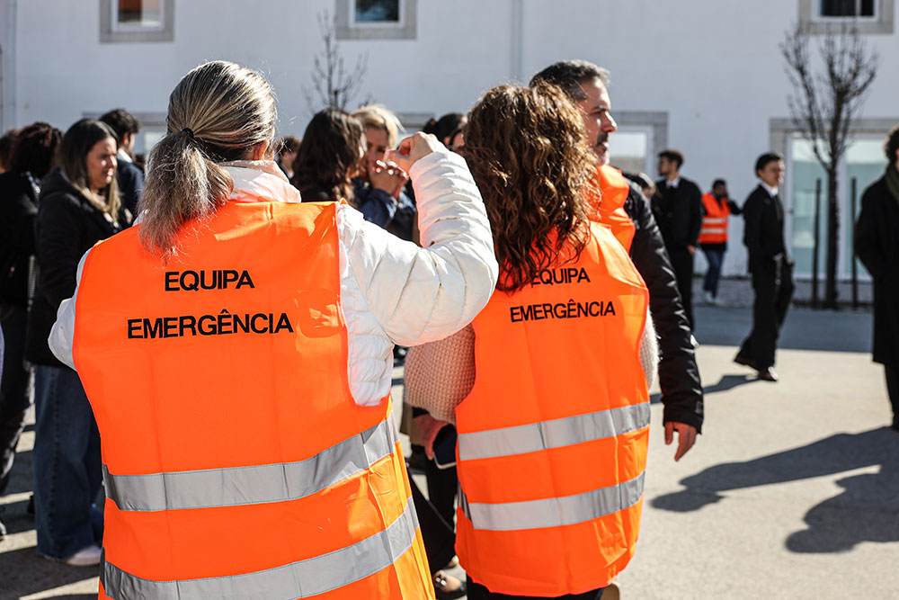 Simulacro de incêndio | Escola de Hotelaria e Turismo de Setúbal