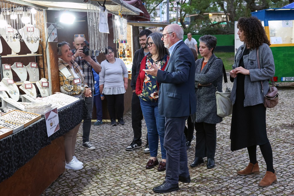 Feira dos Produtos Regionais de Portugal e do Mundo 2025 - Presidentes da Câmara , André Martins, e da União das Freguesias de Setúbal, Fátima Silveirinha, vice-presidente da Câmara, Carla Guerreiro, e vereadora Rita Carvalho