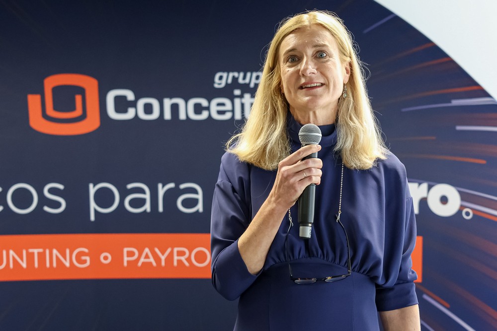 Inauguração do Conceito HUB Setúbal – Presidente da aicep Global Parques, Isabel Caldeira Cardoso