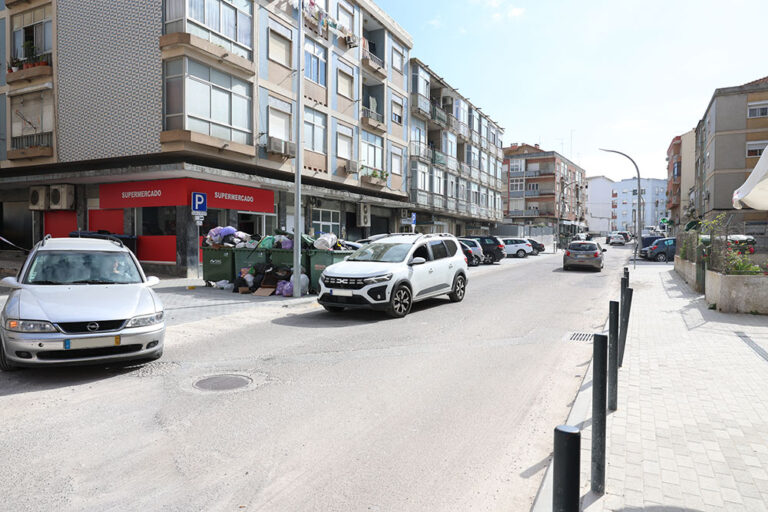 Rua da Camarinha antes das obras de beneficiação