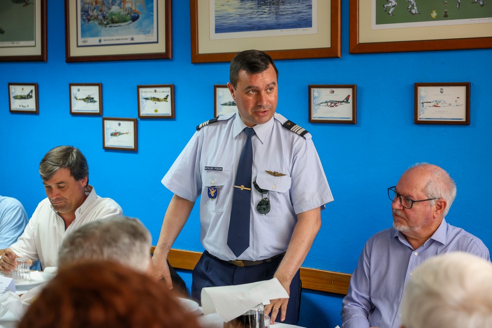 40.º aniversário do Núcleo de Setúbal da Associação de Especialistas da Força Aérea - Comandante da Base Aérea n.º 6 do Montijo, coronel Natalino Pereira