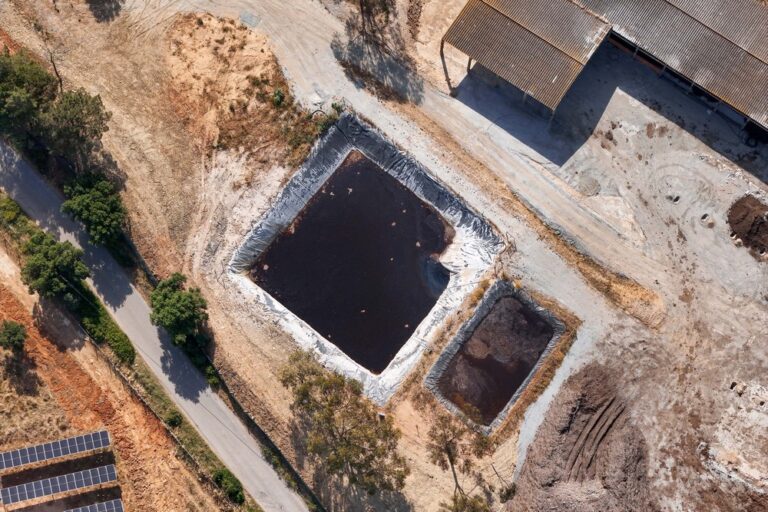 Terreno em Poçoilos onde tem havido a descarga irregular de efluentes