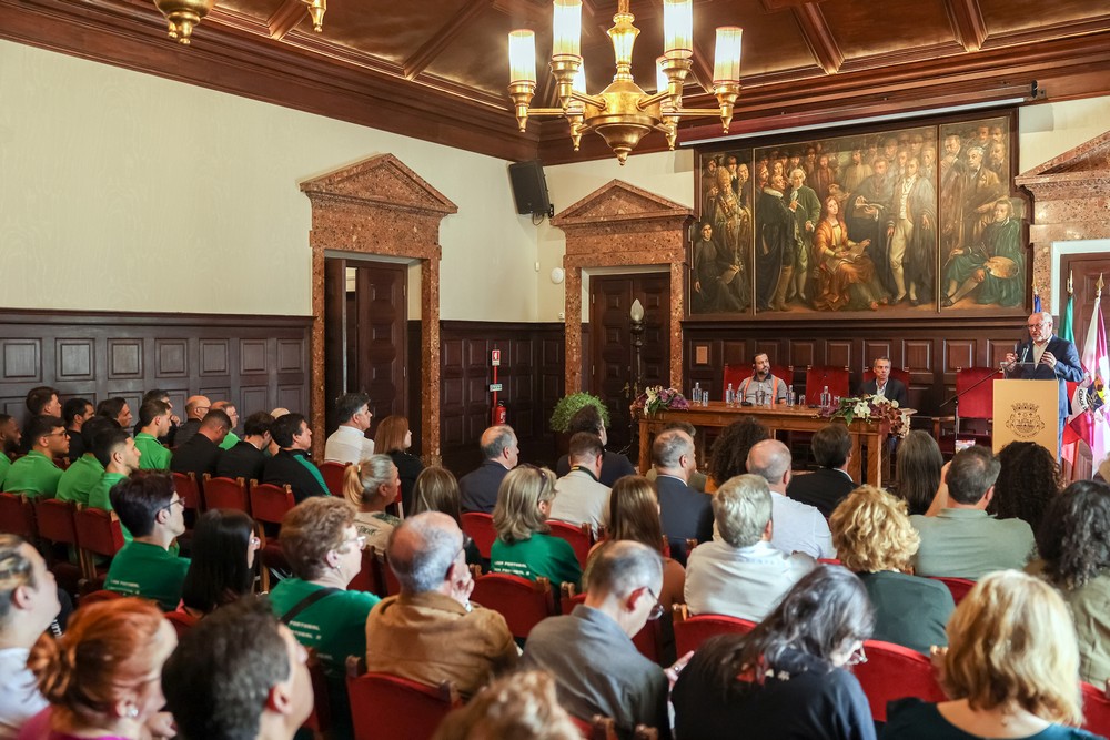 Receção ao Vitória Futebol Clube - Celebração da conquista do título distrital - homenagem da Câmara Municipal