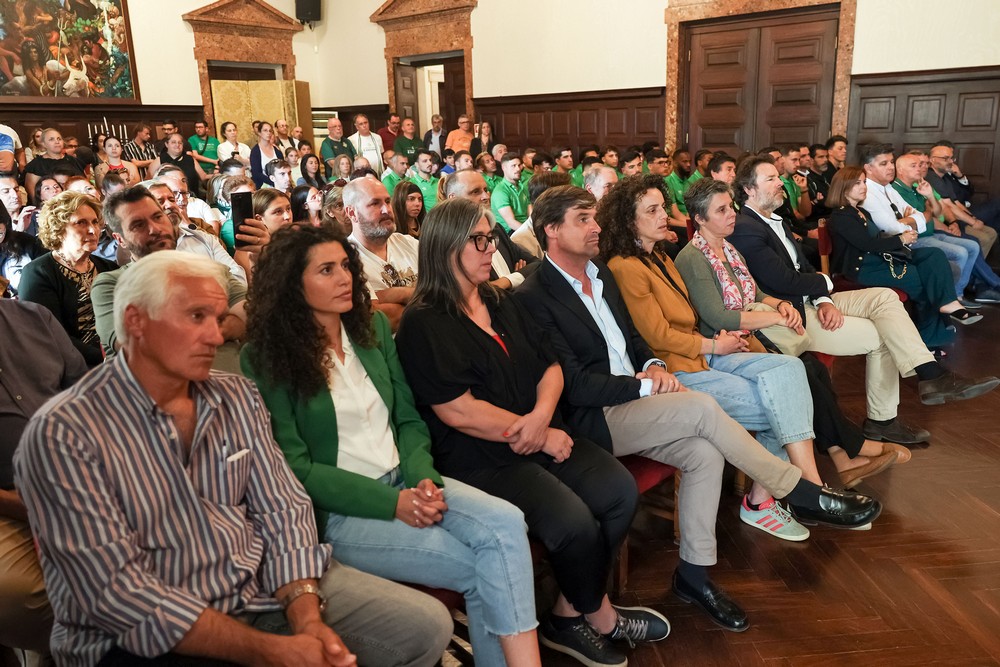Receção ao Vitória Futebol Clube - Celebração da conquista do título distrital - homenagem da Câmara Municipal