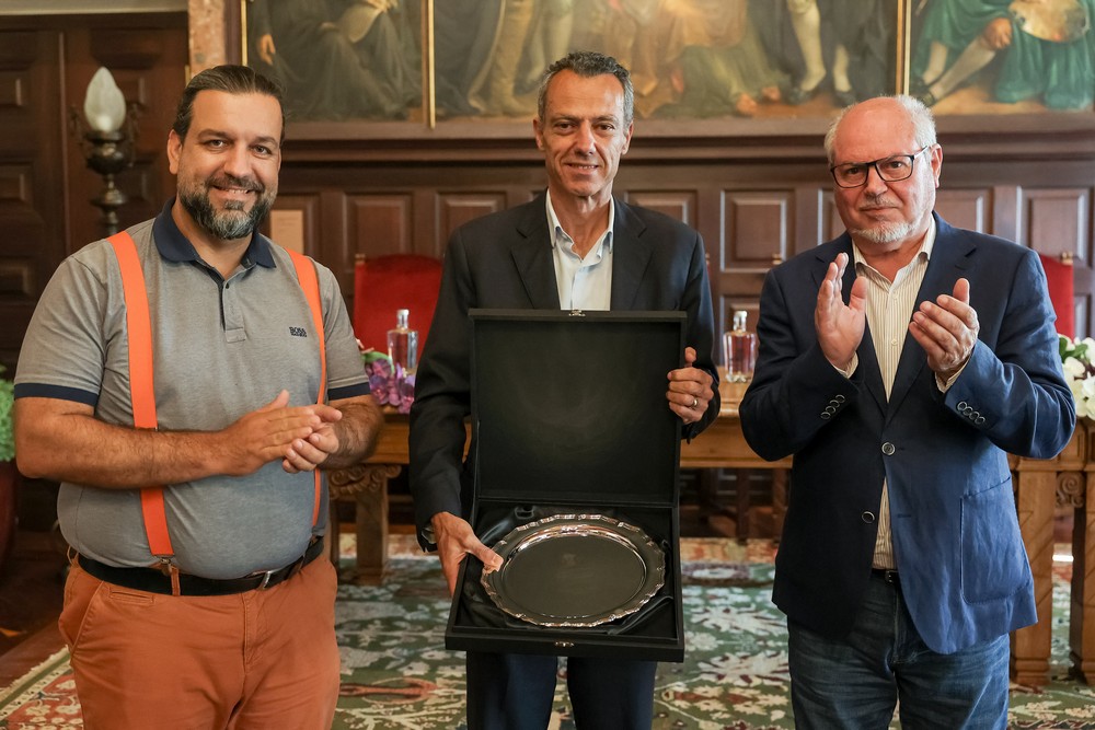 Receção ao Vitória Futebol Clube - Celebração da conquista do título distrital - homenagem da Câmara Municipal