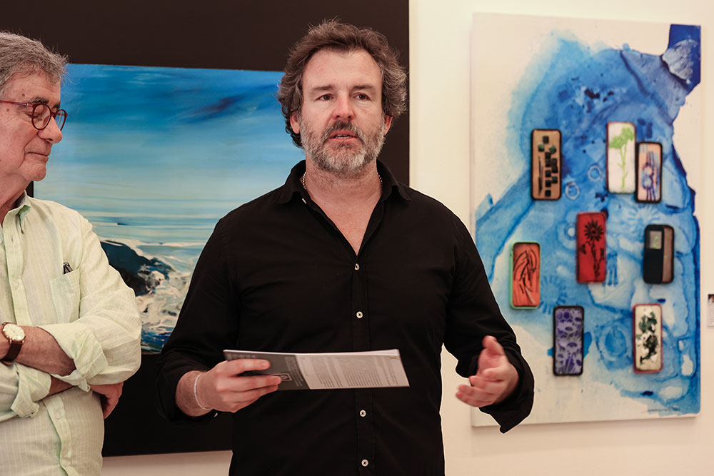 O vereador da Cultura no município, Pedro Pina, presta tributo à vida e obra dos dois notáveis escultores