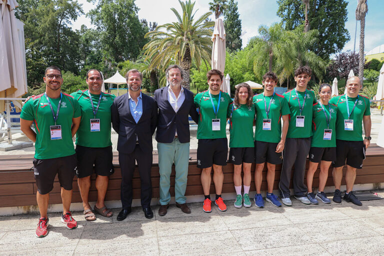 A seleção nacional, liderada por Daniel Viegas, vai ter cinco atletas em competição, designadamente Mafalda Rosa, Mariana Mendes, Tiago Campos, Ricardo Santos e Diogo Cardoso.