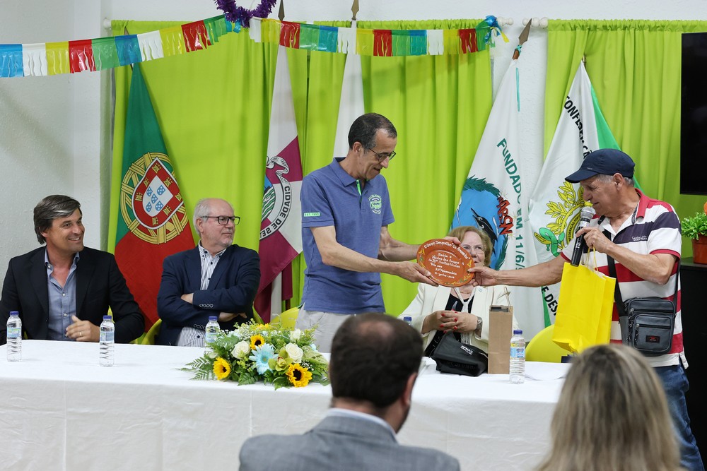 A cerimónia de aniversário da coletividade contou com a presença de representantes de muitas associações do concelho