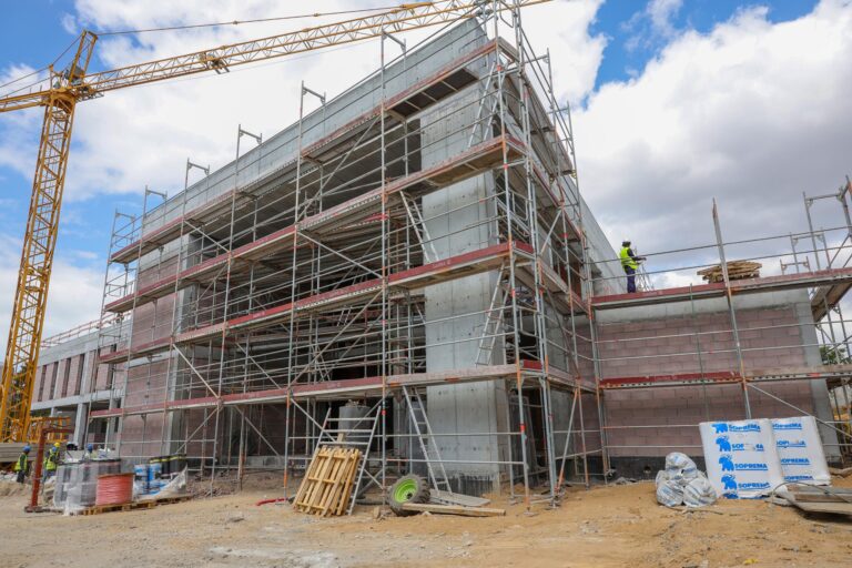 Obra da futura Unidade de Saúde Familiar da Bela Vista