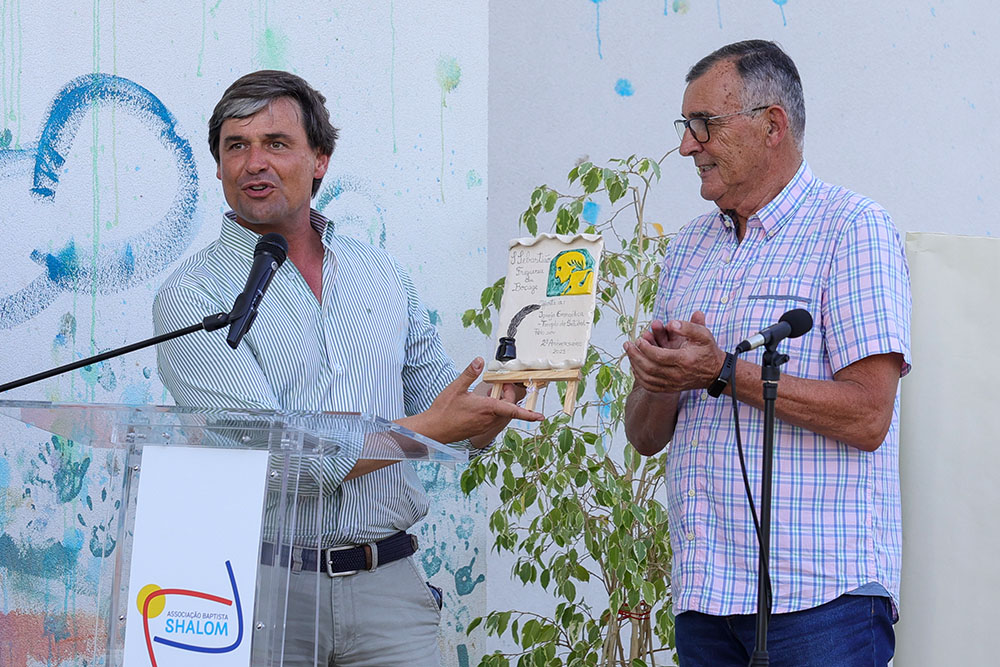 Luís Matos no aniversário de 25 anos da Associação Batista Shalom