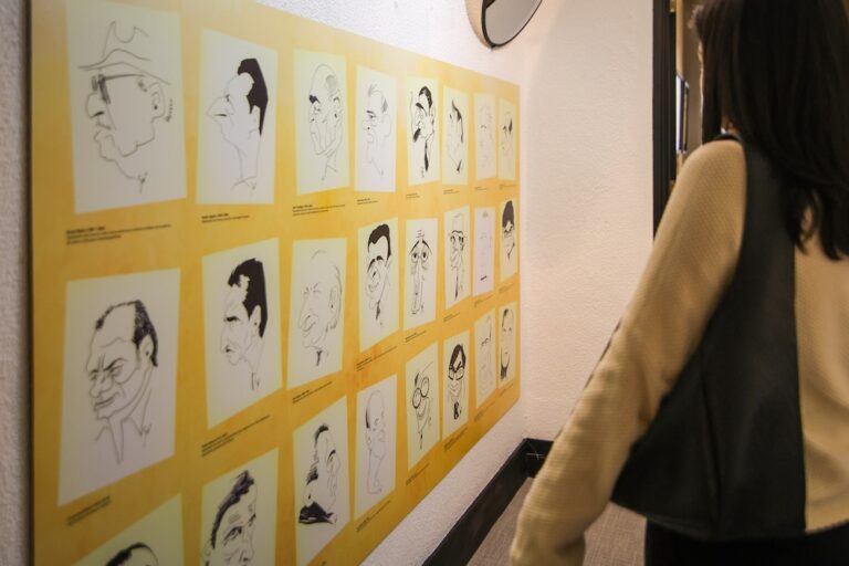 Caricaturas de Manuel Guimarães na Casa das Imagens