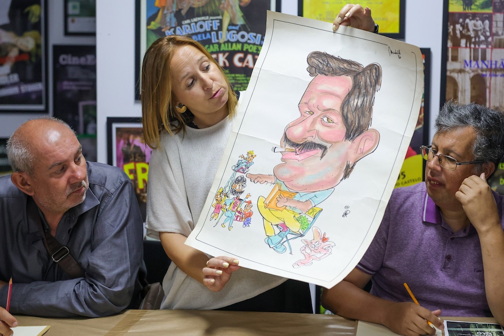 Caricaturas de Manuel Guimarães na Casa das Imagens