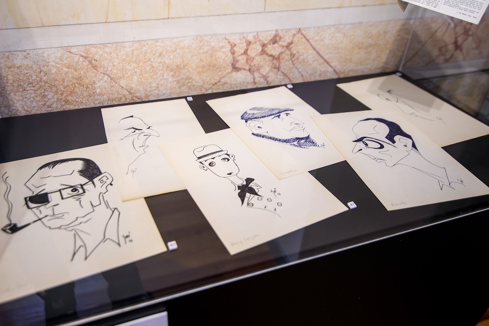 Caricaturas de Manuel Guimarães na Casa das Imagens