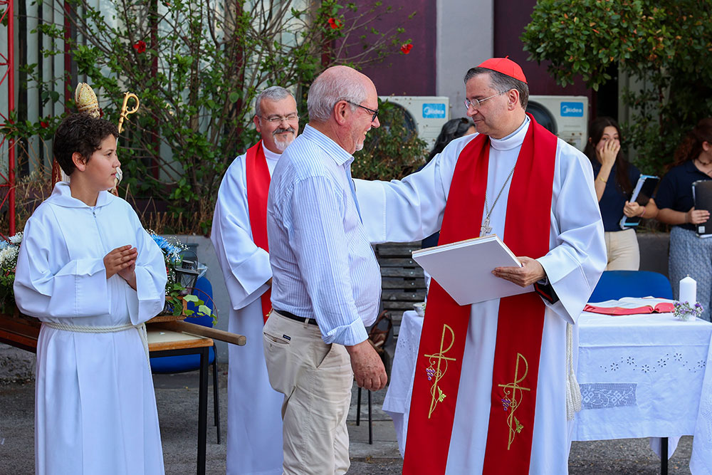 A celebração religiosa foi conduzida pelo bispo de Setúbal, cardeal Américo Aguiar, na CBSS