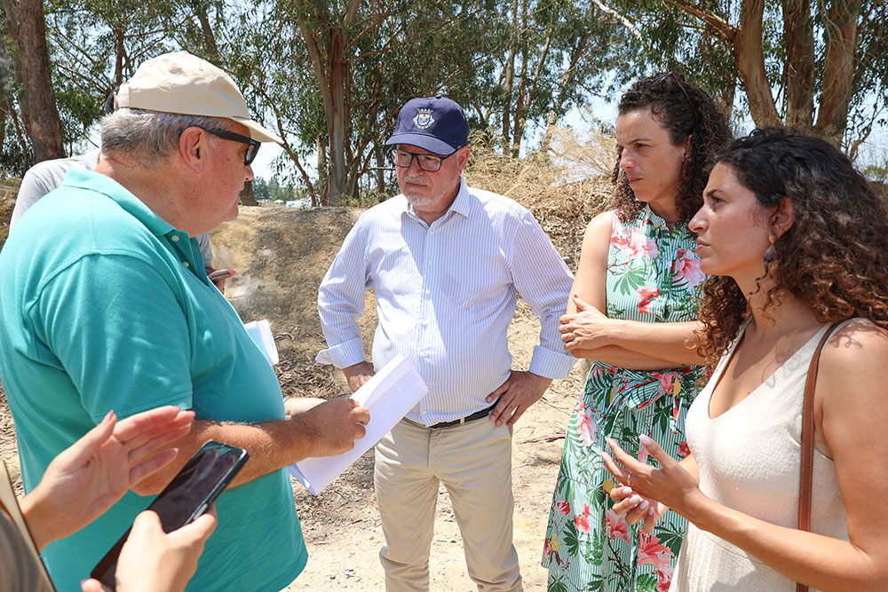 Visita a obras na freguesia do Sado