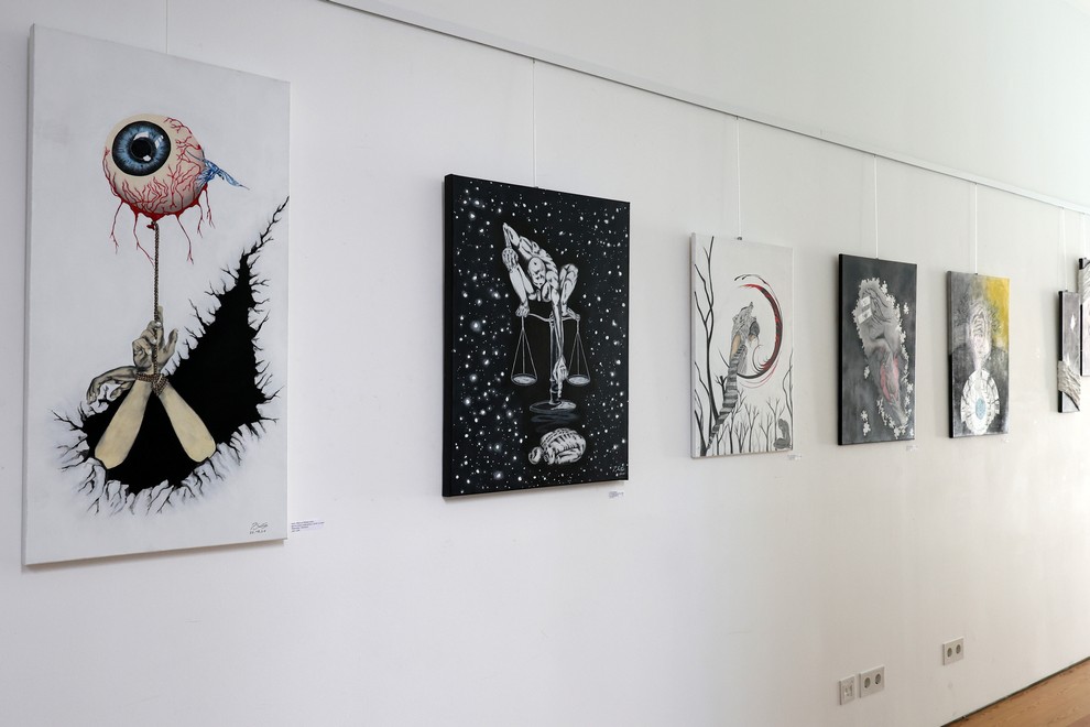 A exposição pode ser visitada gratuitamente no Espaço das Artes da Casa da Cultura