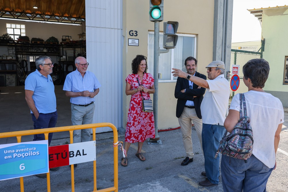 Presidente da Câmara, André Martins, vice-presidente, Carla Guerreiro, e vereadora Rita Carvalho acompanharam a iniciativa "Uma Aventura em Poçoilos"