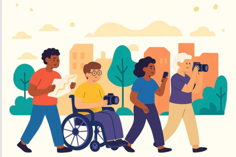 Peddy foto paper "Pistas, Inclusiva(mente) com Propósito!" à descoberta da cidade