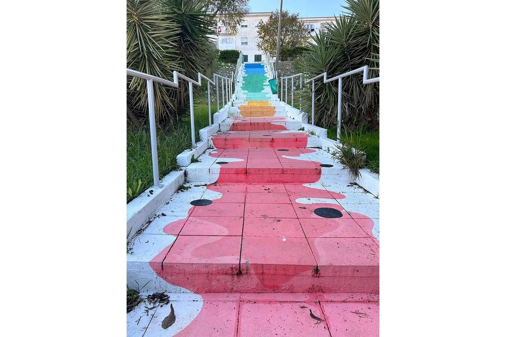 Os jovens exploraram os murais dos bairros dos Pescadores e Grito do Povo