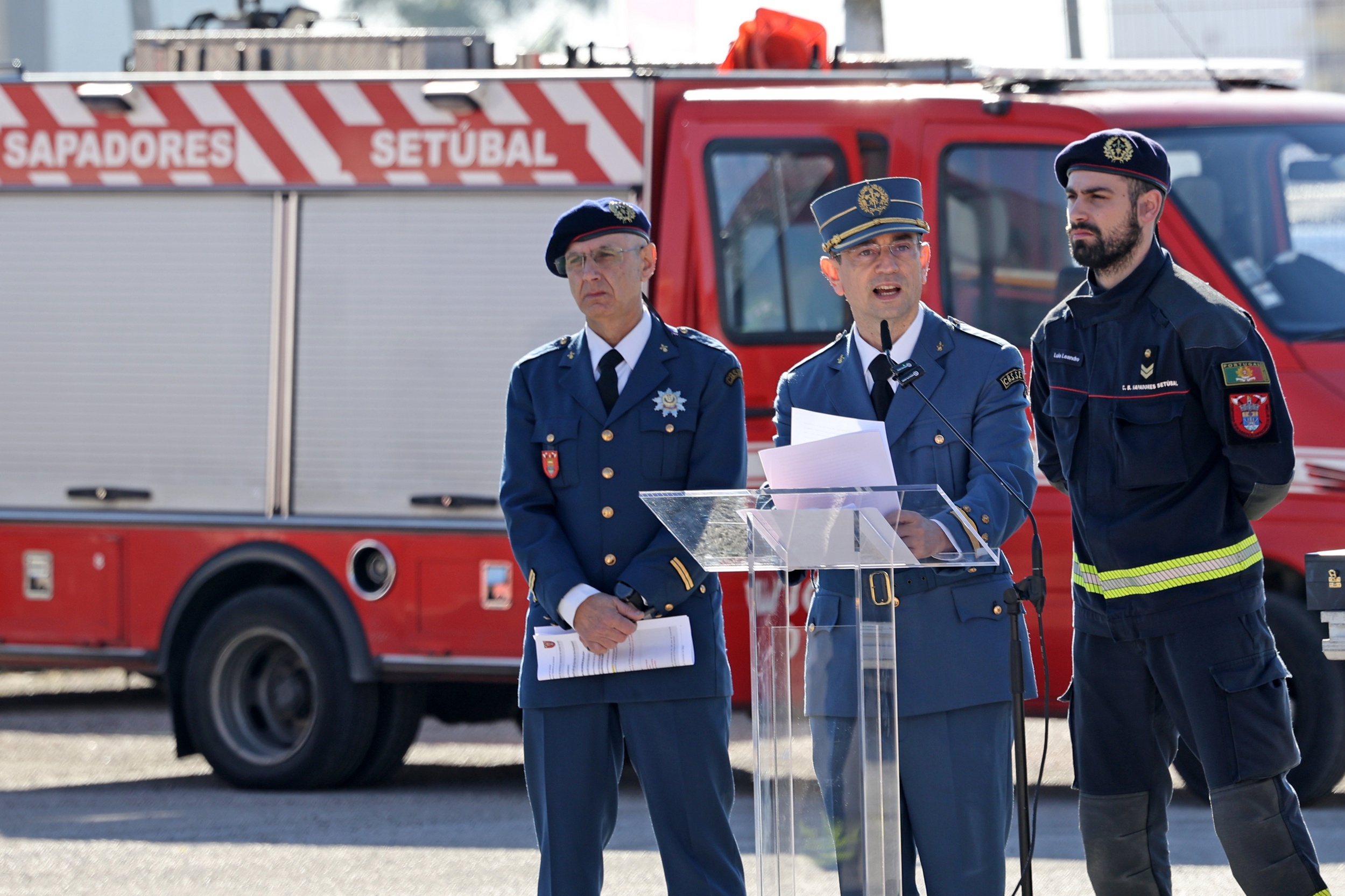O comandante David Domingues anunciou a intenção de se adquirir um novo veículo de combate a incêndios florestais para a CBSS