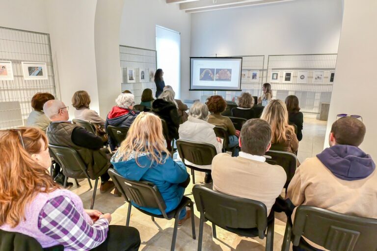 Durante a palestra foram apresentados os resultados da tese de mestrado de Maria João Gonçalves