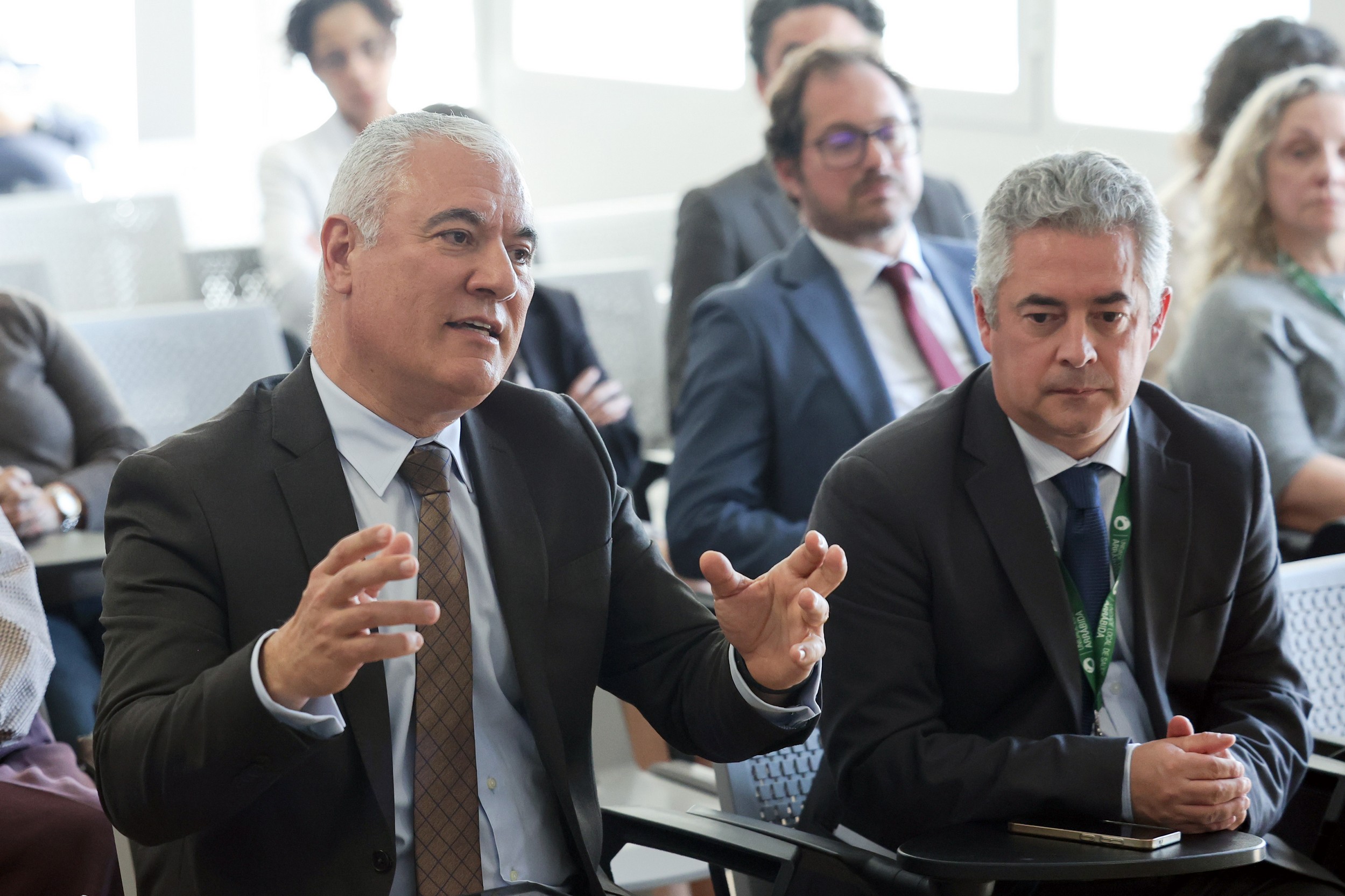 Apresentação do Perfil de Saúde da Arrábida 2024 - Vereador Paulo Maia e presidente da ULSA, Luís Pombo