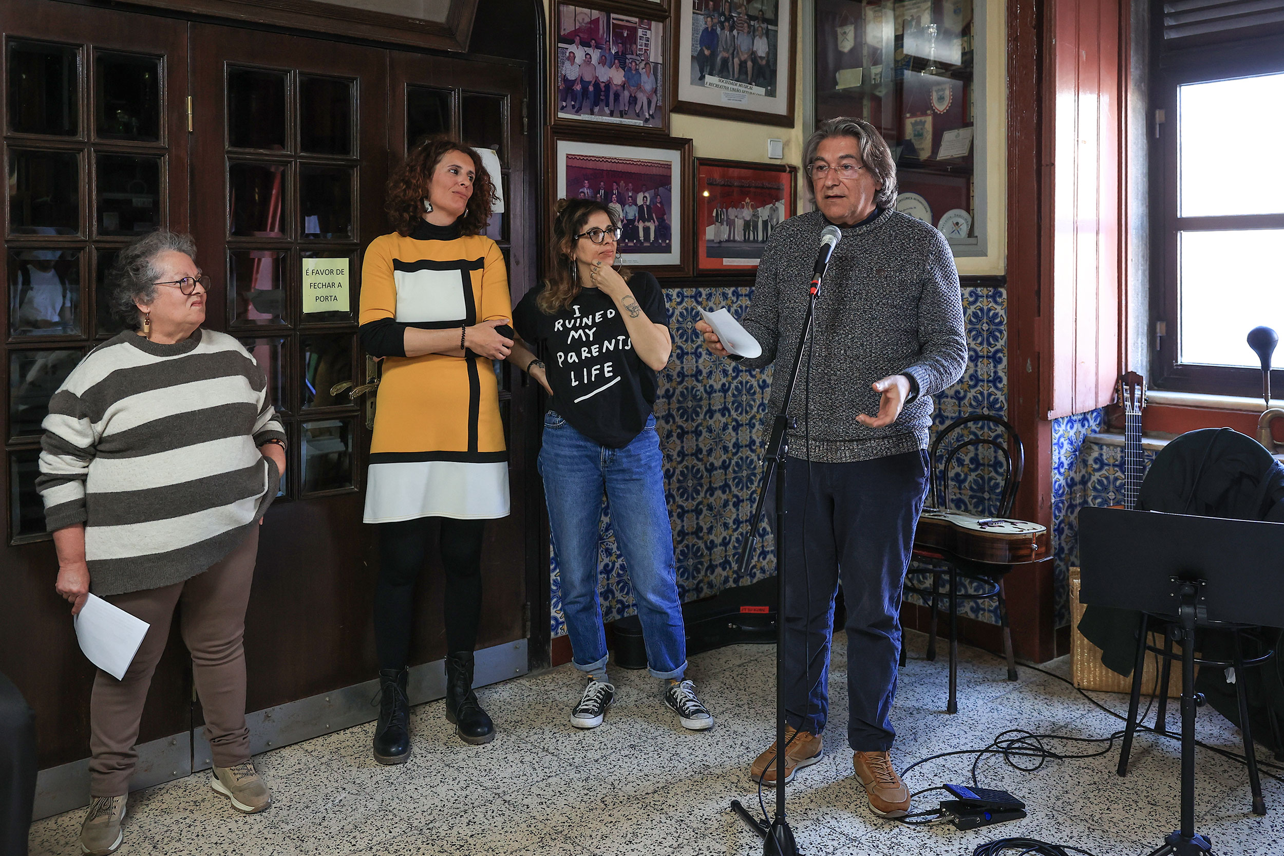 O diretor artístico José Maria Dias falou num momento informal com muito sentimento
