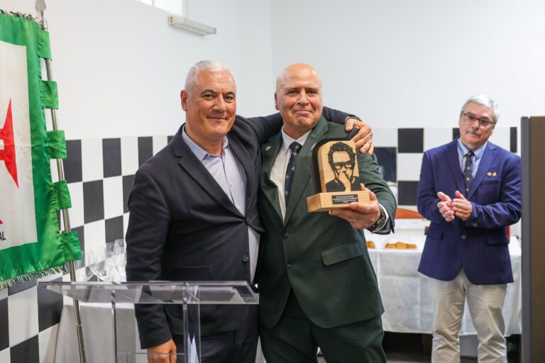 102.º aniversário do Núcleo de Setúbal da Liga dos Combatentes - vereador Paulo Maia e presidente do núcleo, sargento-mor fuzileiro Fernando de Jesus