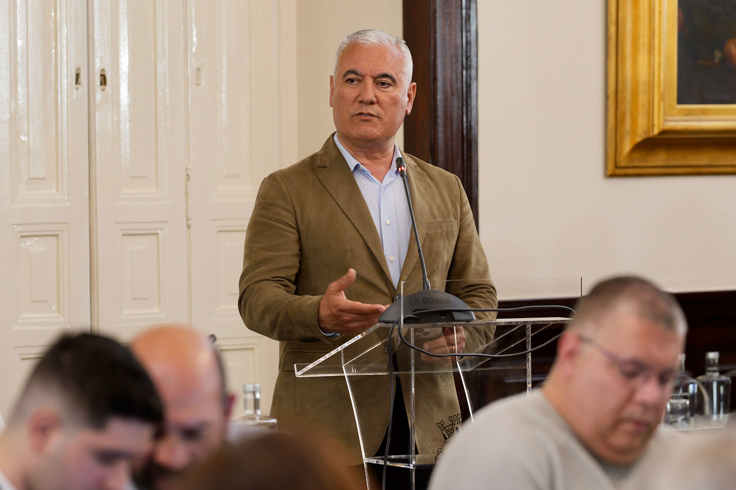 O vereador Paulo Maia, da Câmara Municipal de Setúbal, recebeu os membros do órgão, na qualidade de representante do município anfitrião