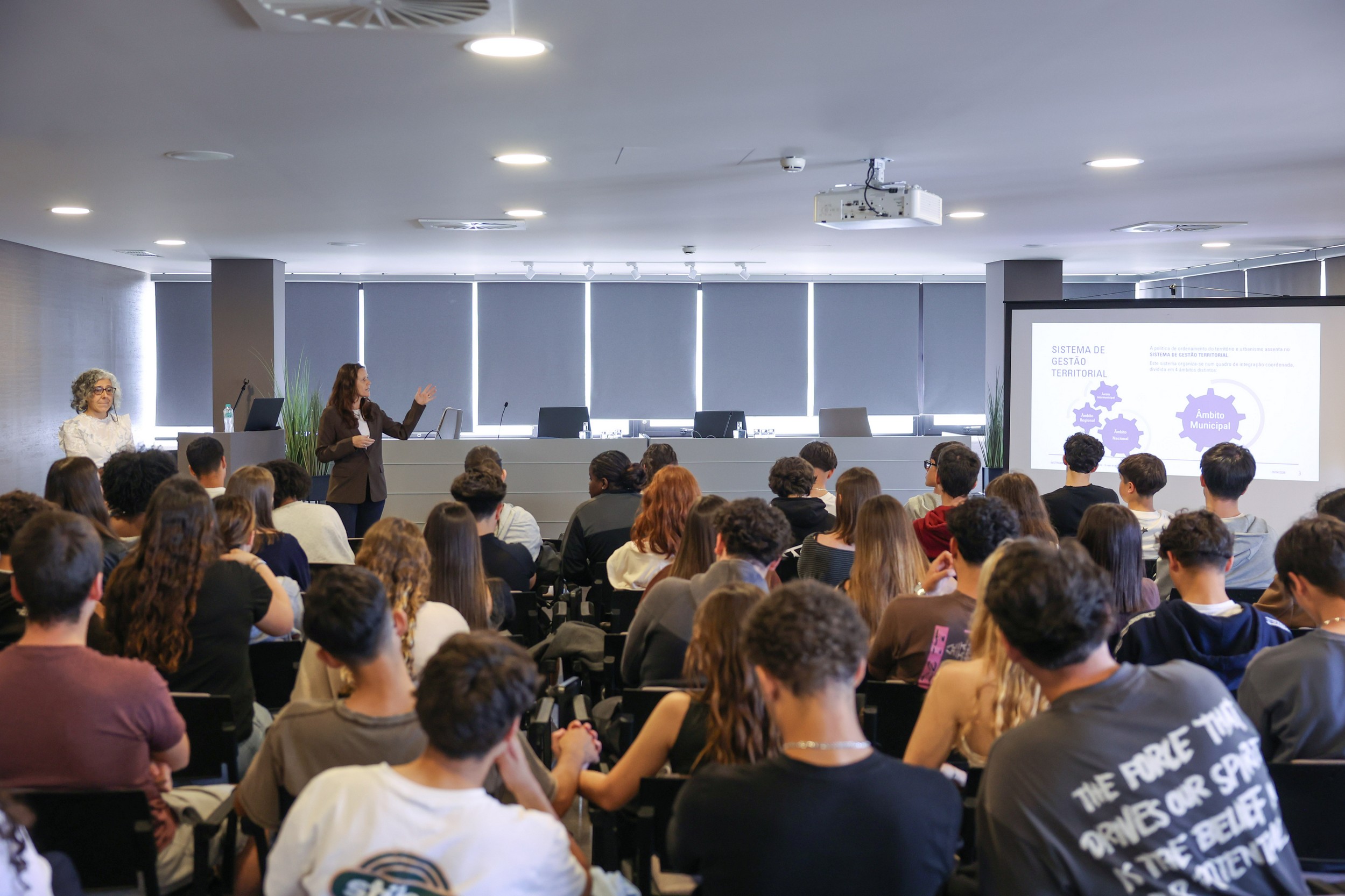 Na iniciativa participaram alunos do ensino secundário, no âmbito da disciplina de Geografia A