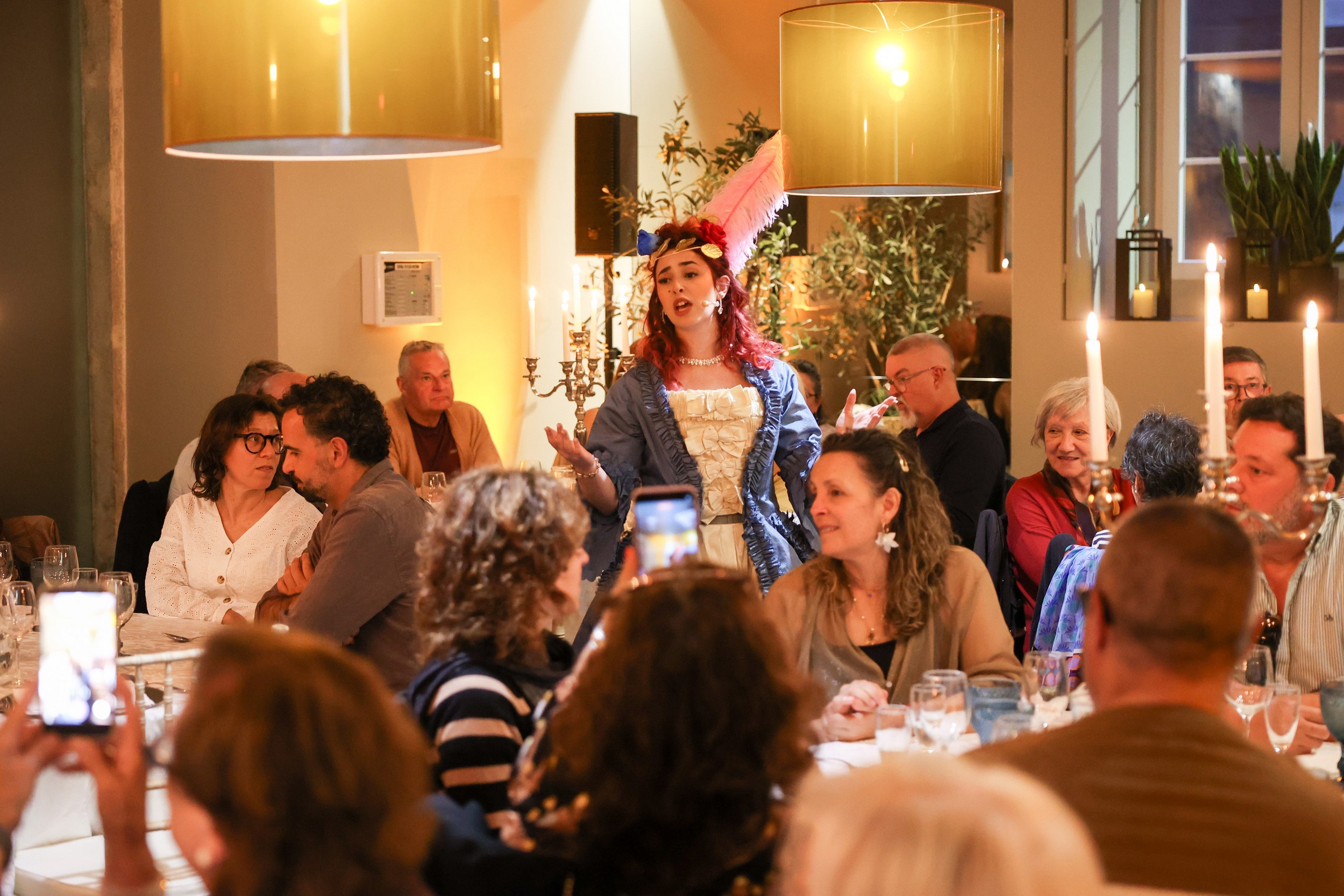 Atuação surpresa pela Companhia de Ópera de Setúbal, com Luísa Todi a ser interpretada por Mariana Chaves