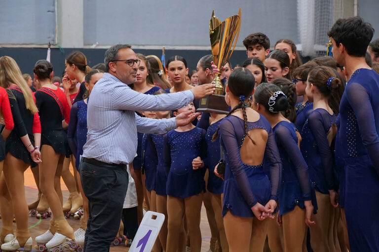 O vereador Bruno Russo marcou presença na entrega de prémios do Campeonato Distrital de Patinagem Livre e Pares Artísticos