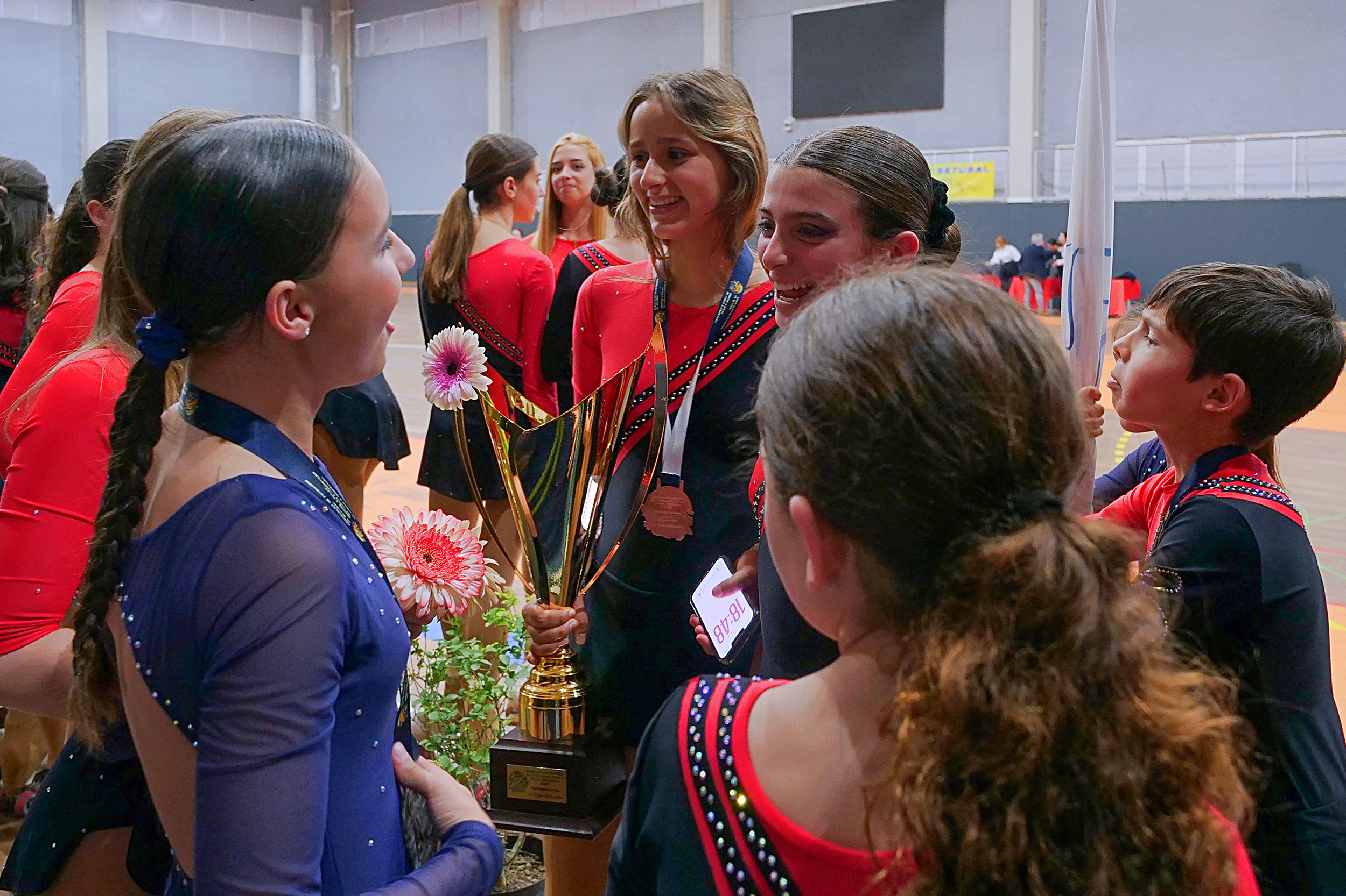 O Campeonato Distrital de Patinagem Livre e Pares Artísticos realizou-se no Pavilhão das Manteigadas